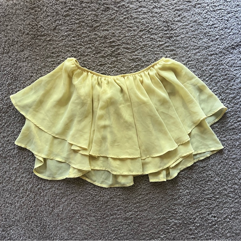 Forever 21 Yellow Layered CropTop💛
